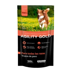 Agility Gold Pouch para Perros Pavo- 100 g